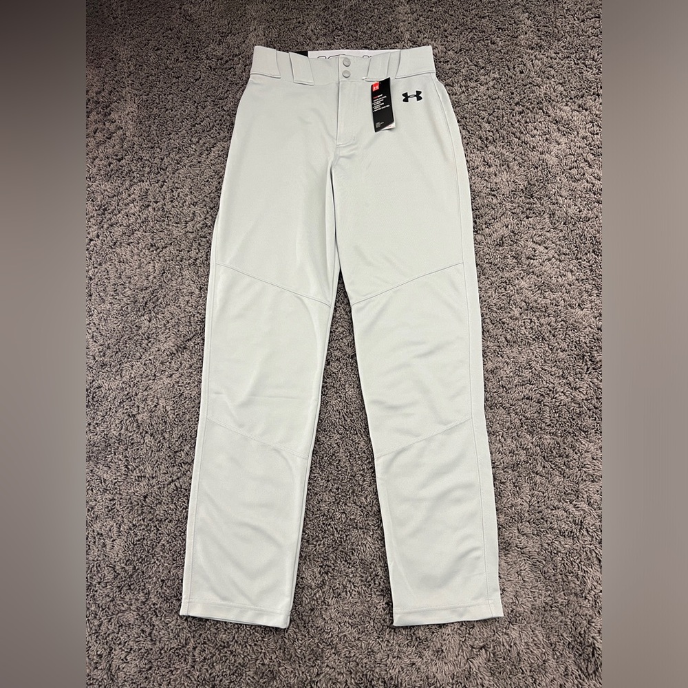 Under Armour Baseball Pants Heat Gear Men’s Medium Relaxed Fit Loose Gray NWT